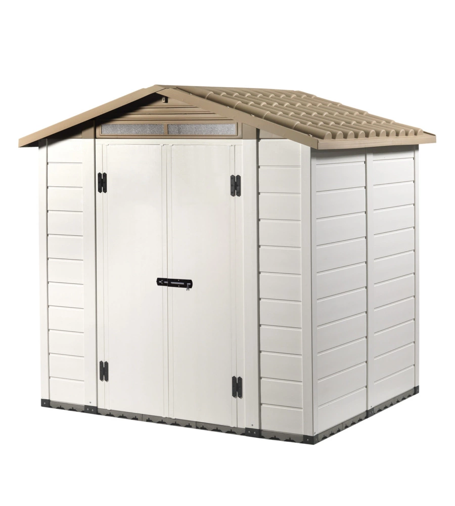 CASETTA DA GIARDINO IN PVC "TUSCANY 200" 220 X 181 X 216CM